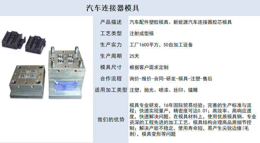 汽車(chē)連接器模具